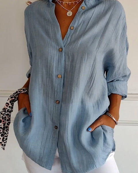 Sasha | Elegant Shirt with Pleated Style