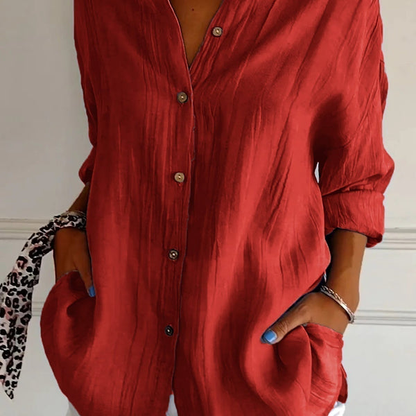 Sasha | Elegant Shirt with Pleated Style