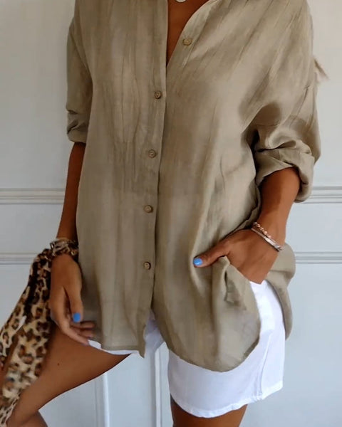 Sasha | Elegant Shirt with Pleated Style