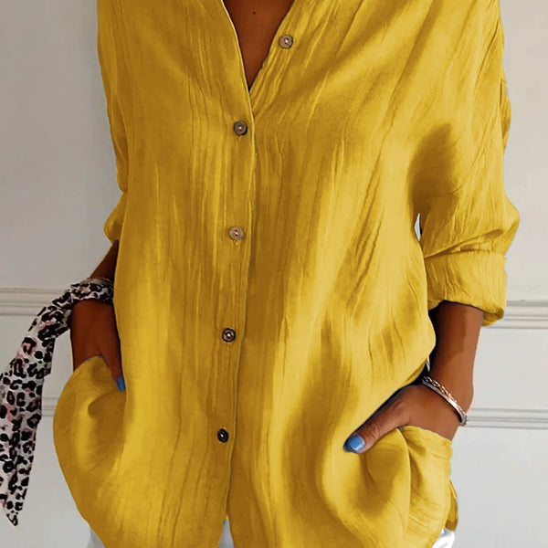 Sasha | Elegant Shirt with Pleated Style