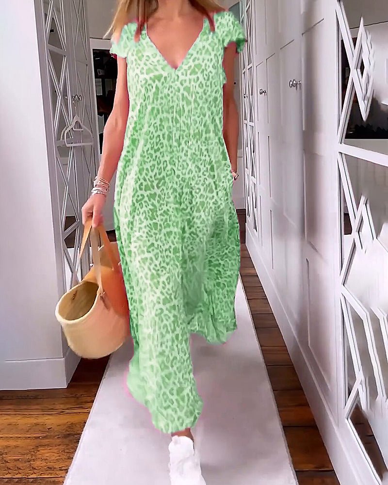 Victoria | V-Neck Maxi Dress