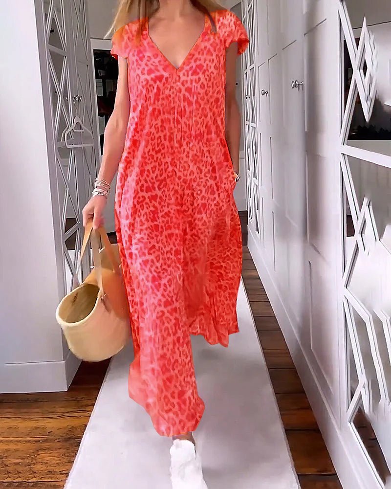 Victoria | V-Neck Maxi Dress