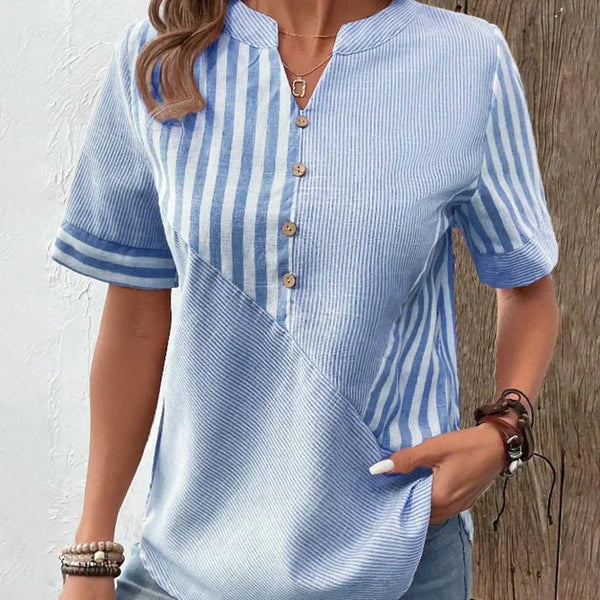 Lila | Soft Striped Blouse