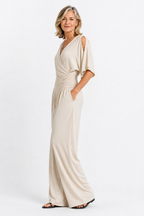 Elise™ — Wide-Leg Wrap Jumpsuit