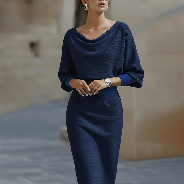 Brielle | Draped Elegant Midi Dress