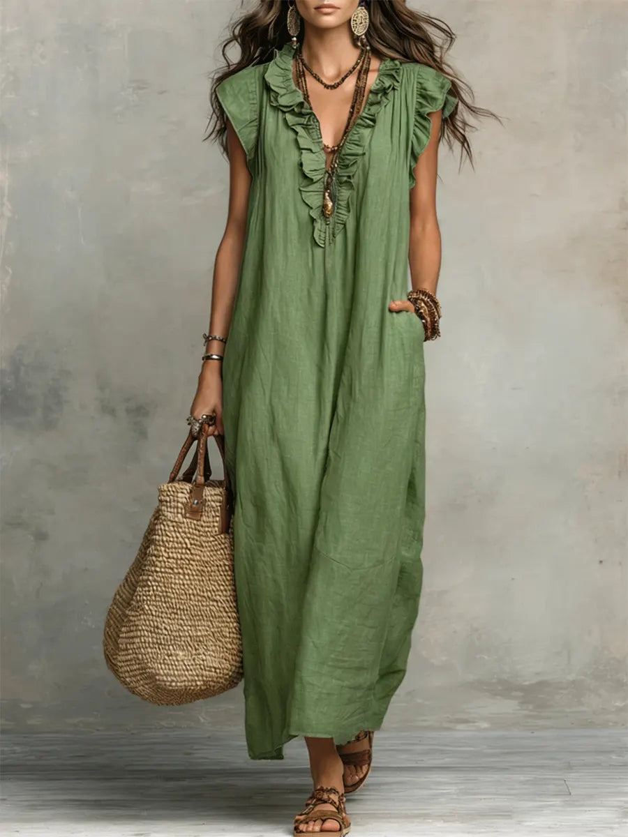 Carmela™ – Ruffled Long Dress