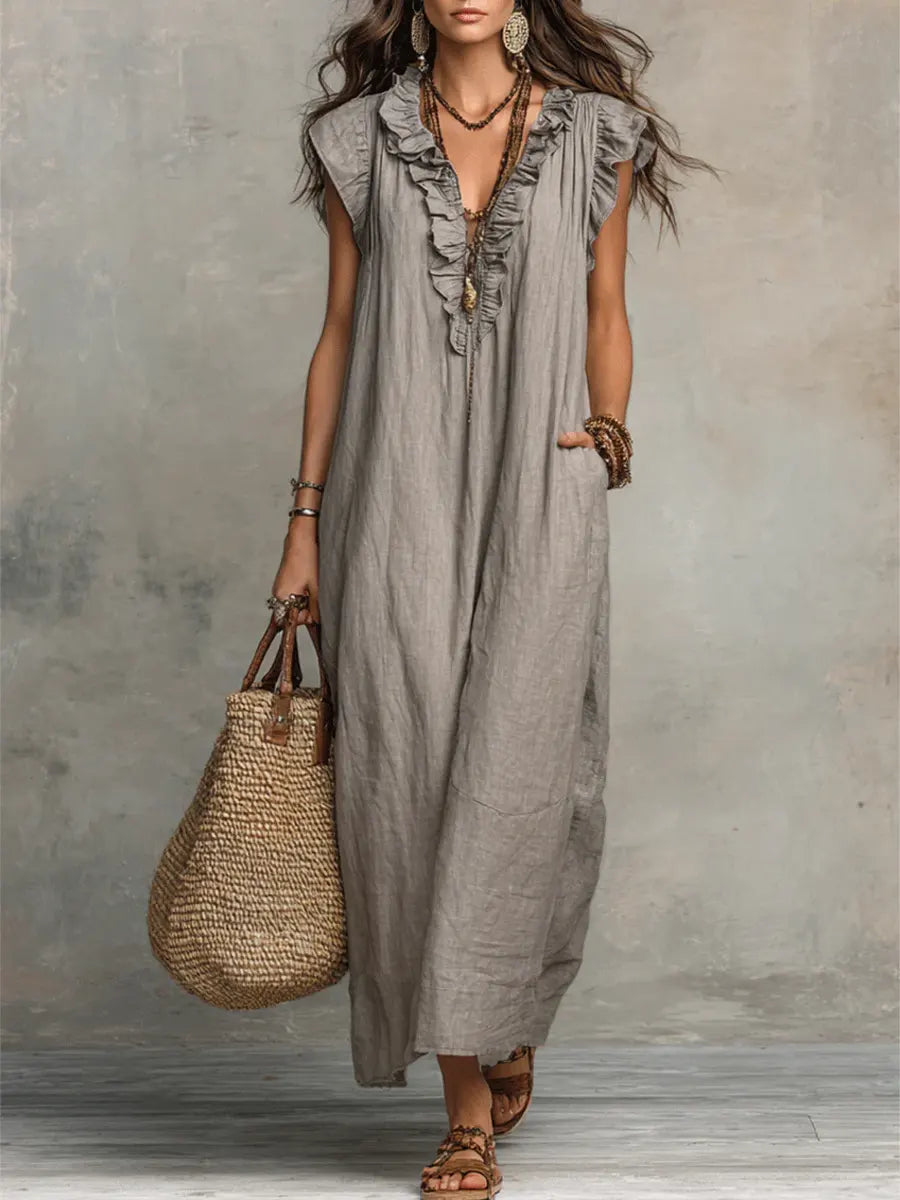 Carmela™ – Ruffled Long Dress