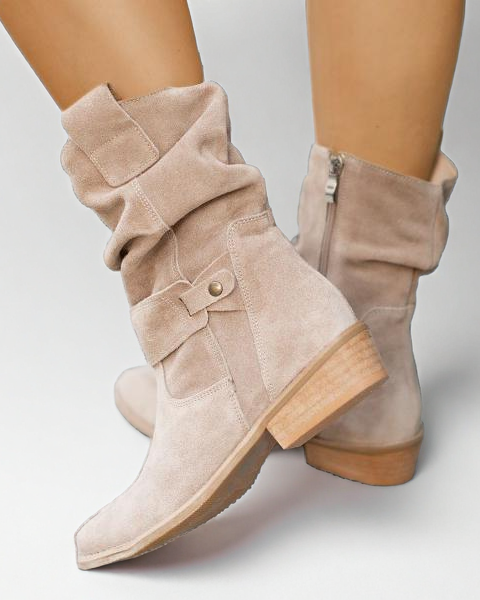 Maryam - Leather-Style Boots