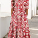  Red Floral
