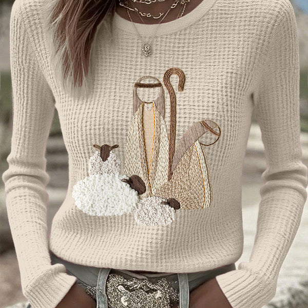 Women's Christmas Jesus Nativity Tops