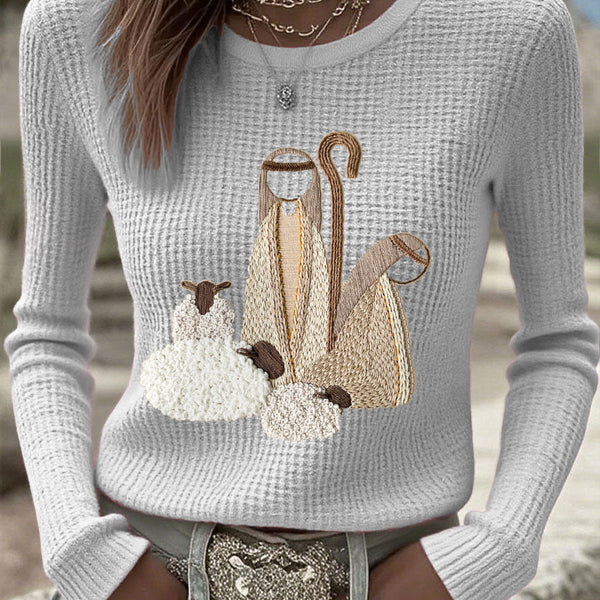 Women's Christmas Jesus Nativity Tops