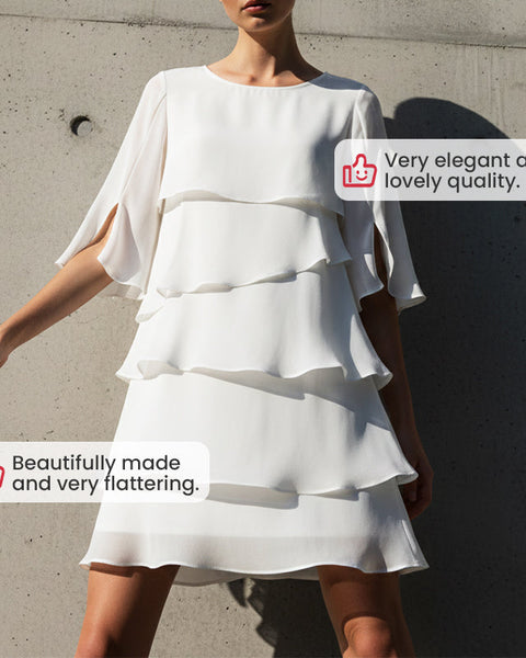 Misa | Elegant layered dress with ruffles