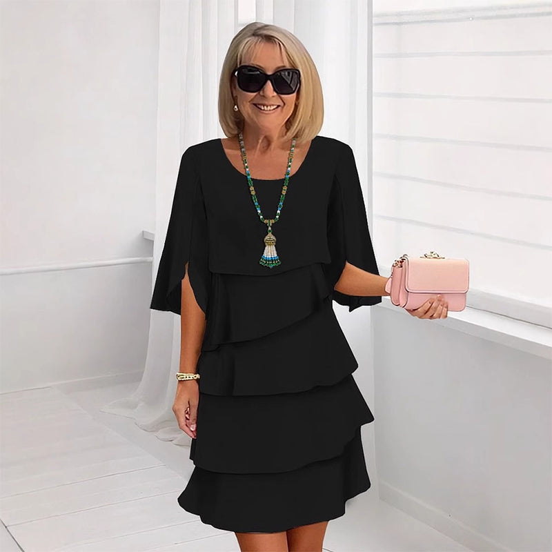 Misa | Elegant layered dress with ruffles