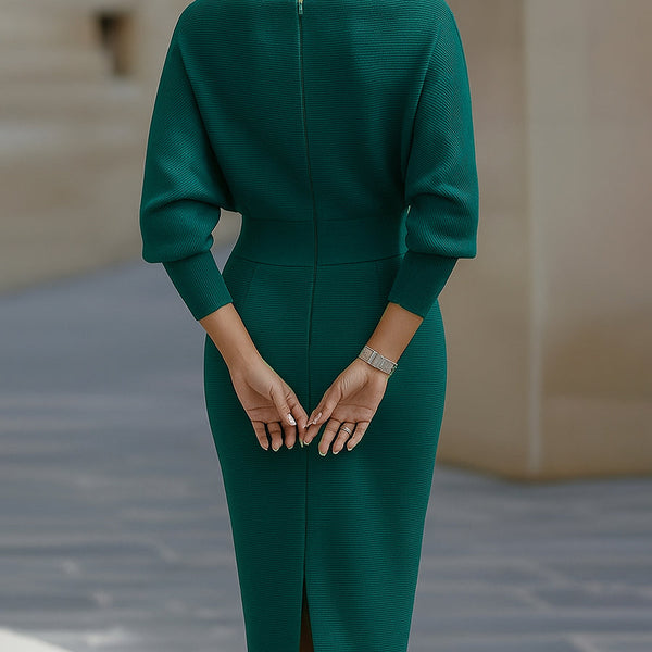 Brielle | Draped Elegant Midi Dress