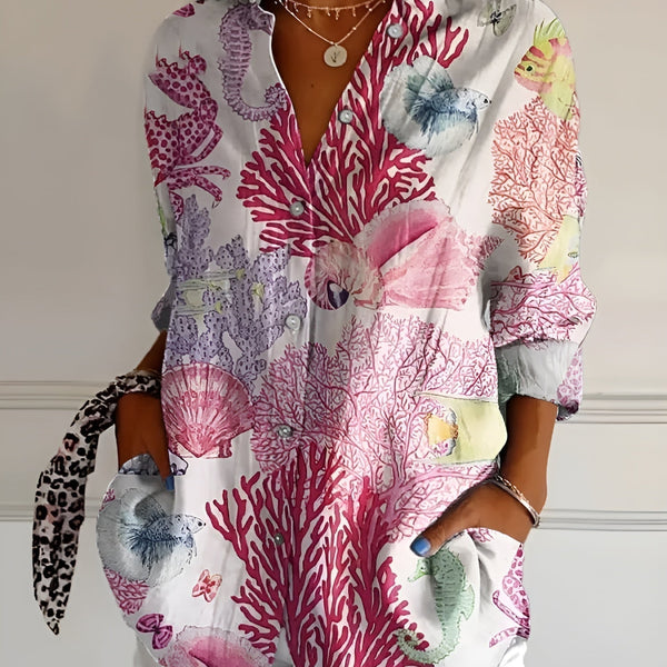 Maia | Floral Summer Blouse